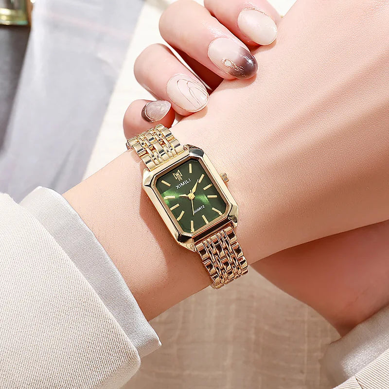 Rectangle Dial Women's Watch