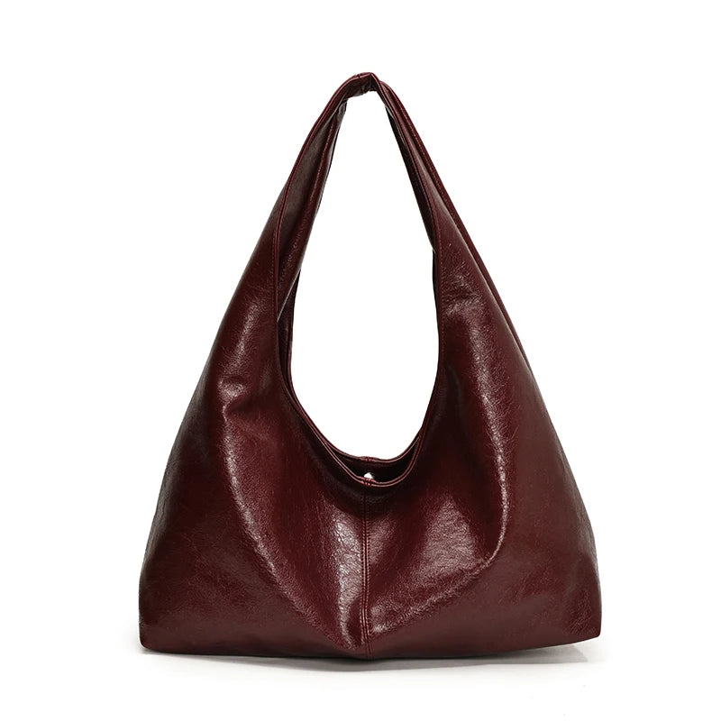 Luxe PU Leather Hobo Bag – Winter 2025 Edition