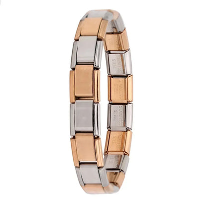 Italian Charm Bracelet – Stainless Steel Elastic Bangle