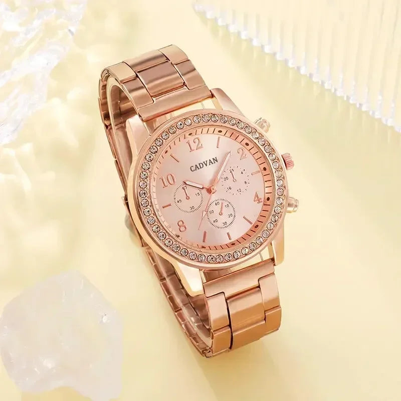 Rose Gold Luxe Watch & Jewelry Set