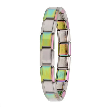 Italian Charm Bracelet – Stainless Steel Elastic Bangle