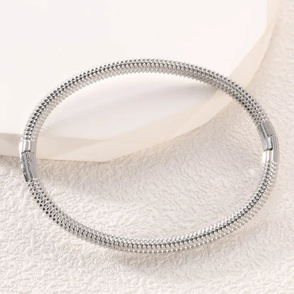 Waterproof Stainless Steel Cuff Bracelet for Women